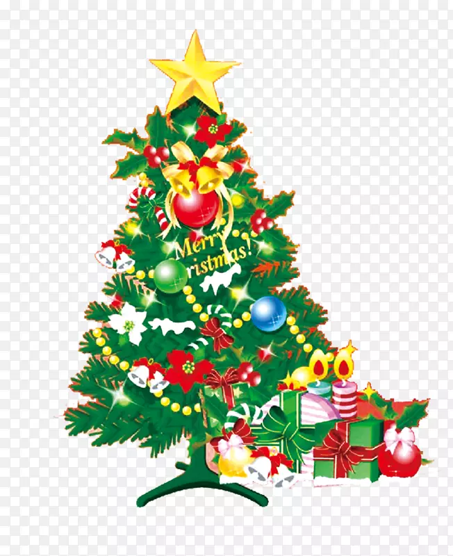MicrosoftPowerPoint圣诞树模板ppt-圣诞树