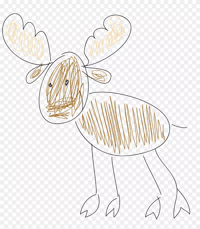 插图-画鹿材料