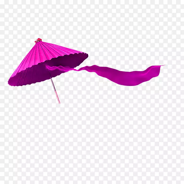 江南伞-紫色风伞装饰图案