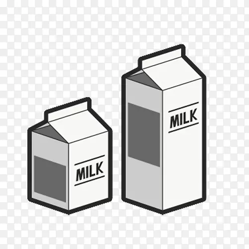 杏仁牛奶图片上的牛奶盒-纸箱鲜奶