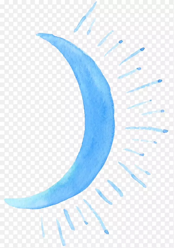 蓝色谷歌图片-彩绘明月