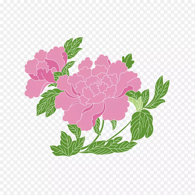 牡丹主题剪贴画-玫瑰花