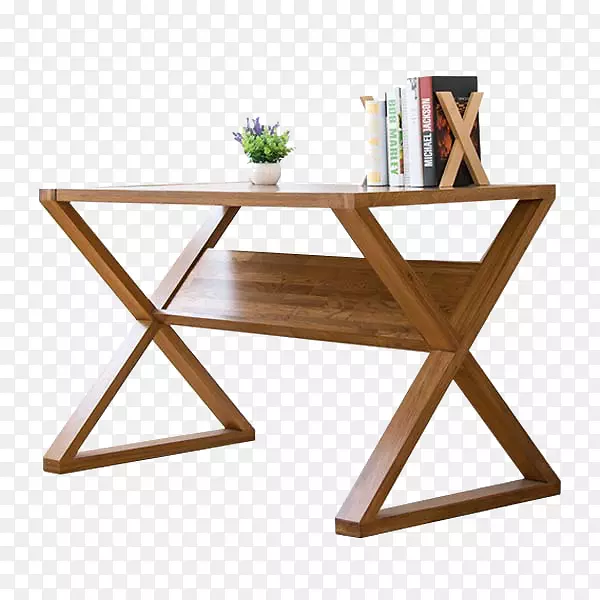 桌椅桌-木制十字桌