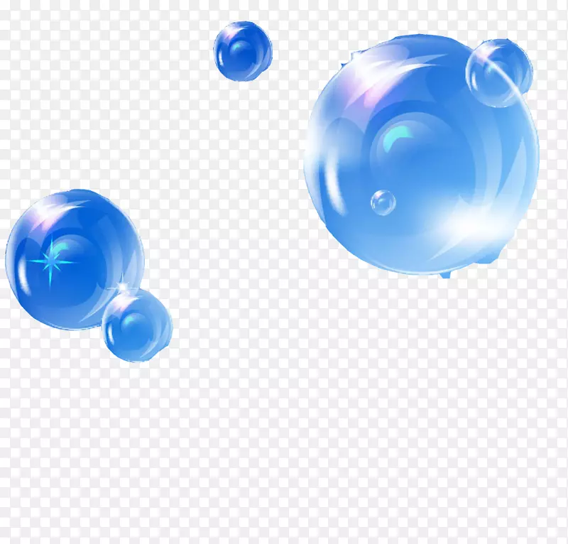 泡沫蓝天泡沫-太阳下的蓝色气泡