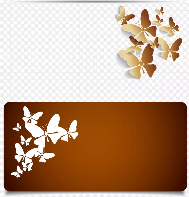 蝴蝶-免费剪贴画-朱棕色蝴蝶