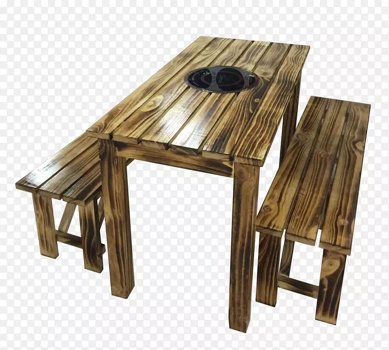 木桌椅炭化.室外炭化木专用组合桌椅
