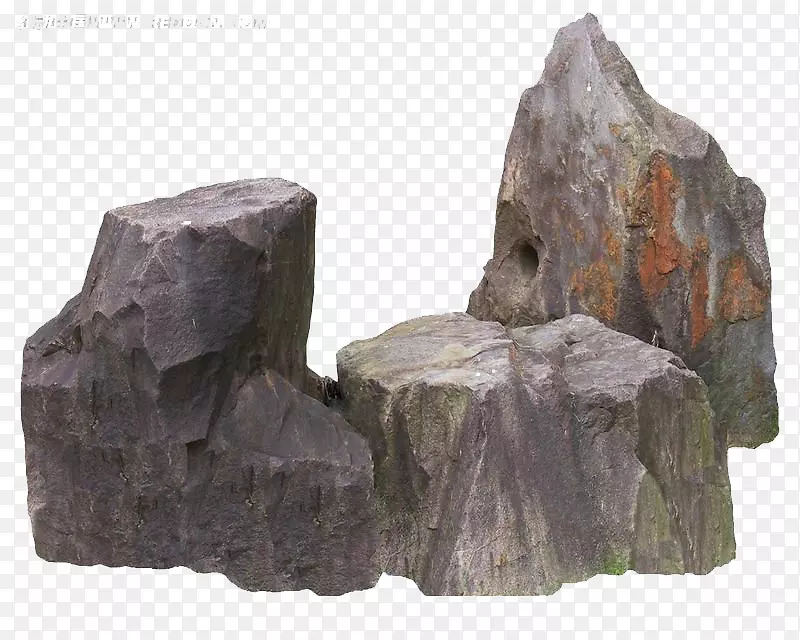 岩石像素石-假山石堆