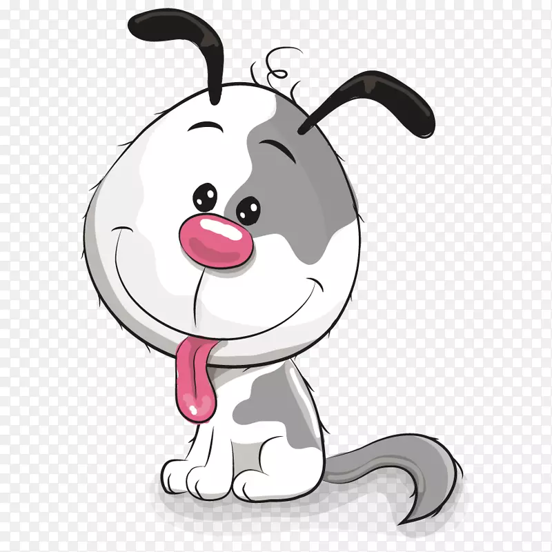 卡通版税-免费剪贴画-动物小狗