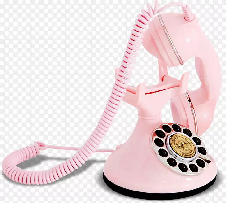 粉色电话图标-儿童电话