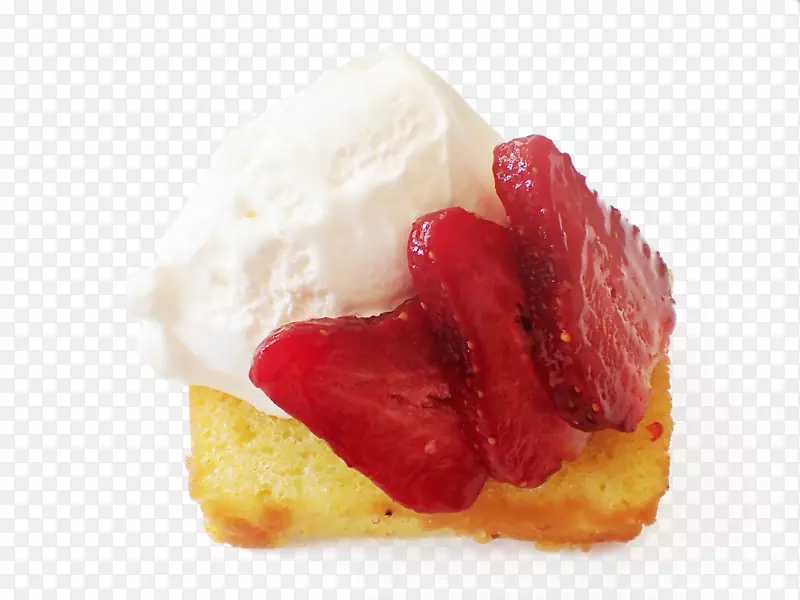 冰淇淋草莓奶油蛋糕早餐牛奶草莓蛋糕