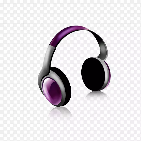 耳机海报怪物电缆-紫色耳机