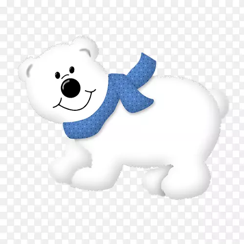 北极熊圣诞画夹艺术-圣诞北极熊