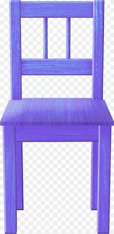桌椅长椅花园家具蓝色手绘椅子材料可随意拉