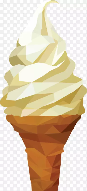 冰淇淋锥图形设计.手绘冰淇淋