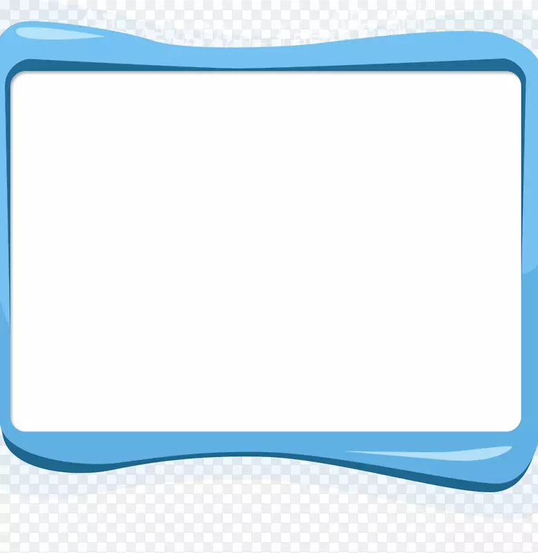 区域角字体-蓝色背景商品显示框
