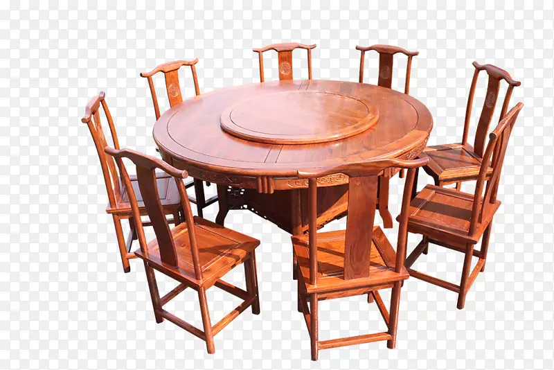 餐桌椅餐厅-带圆桌的椅子