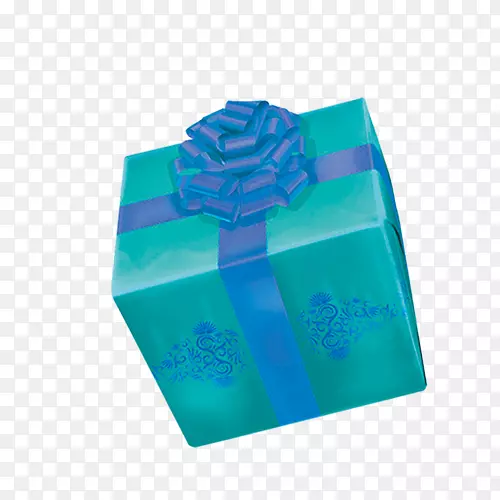 蓝色礼盒-礼物