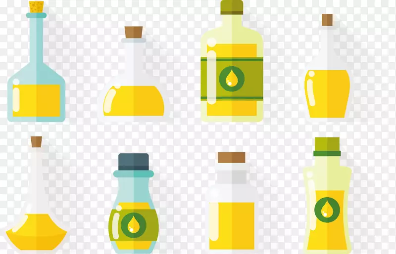 橙汁玻璃瓶油.各种包装载体植物油