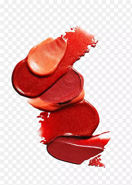 红色化妆品口红基础-口红系红橙色涂片检验