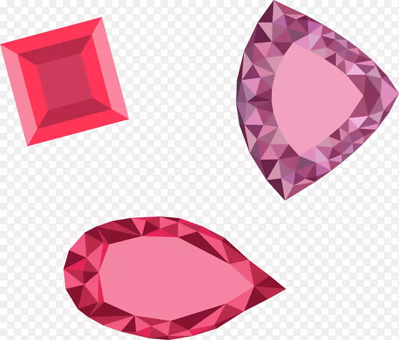 钻石粉红2d电脑图形精灵粉红钻石