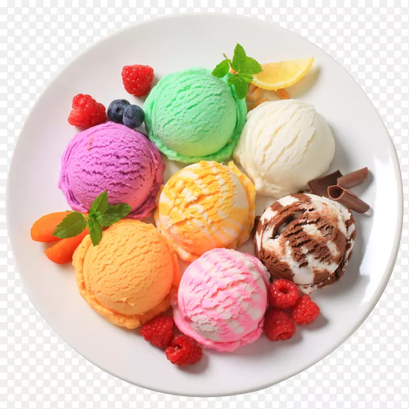 冰淇淋咖啡厅冰淇淋软糖-一盘冰淇淋