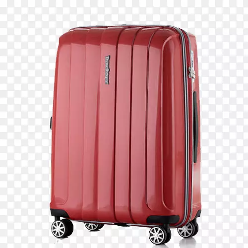 手提行李手提箱旅行行李手推车-简单的红色行李箱