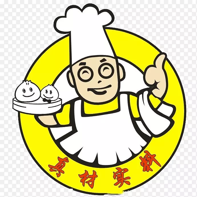 川菜包子厨师长-卡通厨师简笔
