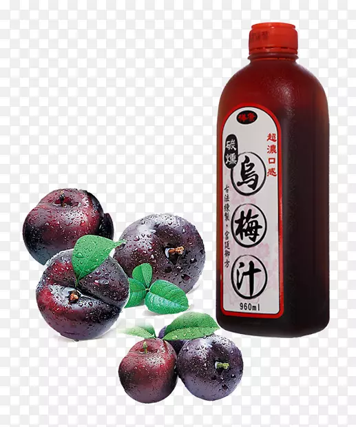 果汁酸梅汤蔓越莓乌美博什饮料-李汁