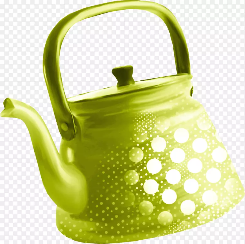 水壶茶壶厨房炉子绿色水壶