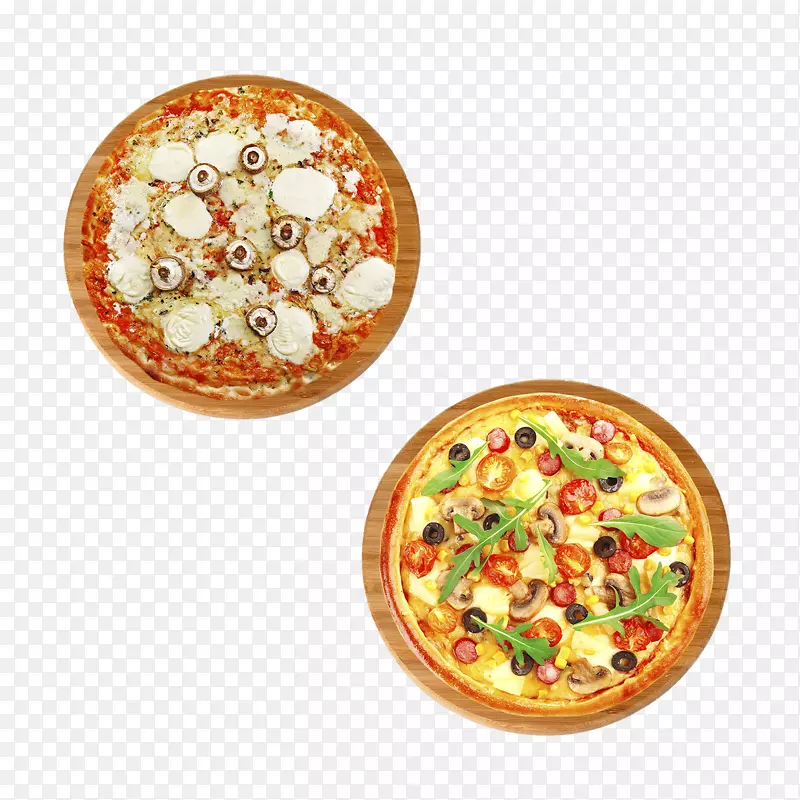 比萨饼奶酪素食菜意大利菜免费比萨饼吸引了两位创意人士。
