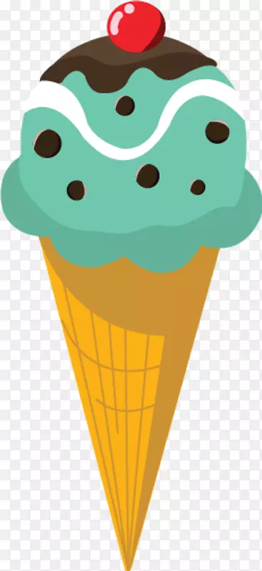 冰淇淋锥夹艺术-卡通冰淇淋