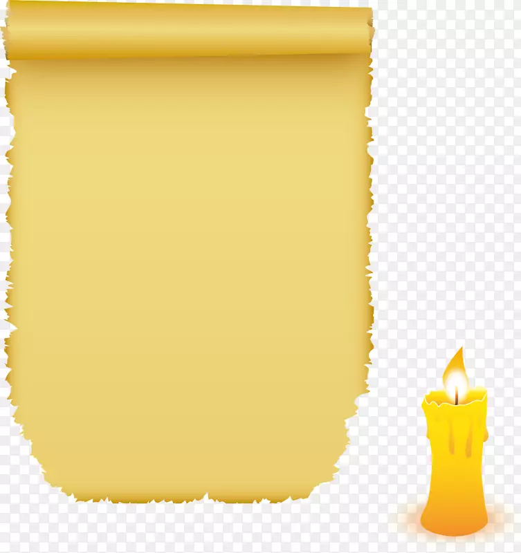 纸-黄色复古蜡烛纸