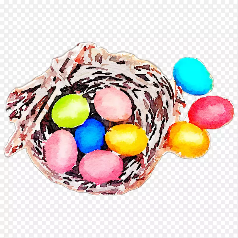 复活节-篮子里的复活节彩蛋