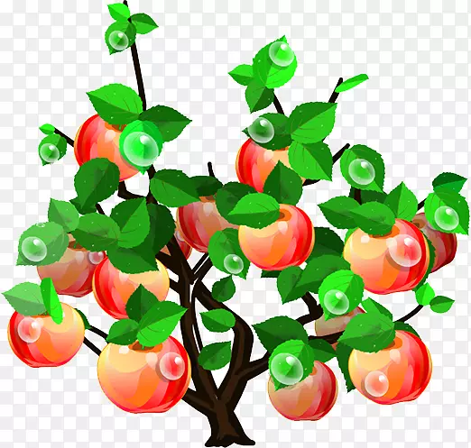 苹果树剪贴画-苹果树