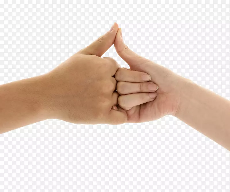 手指，手，小指，宣誓，手势.男人和女人的手势