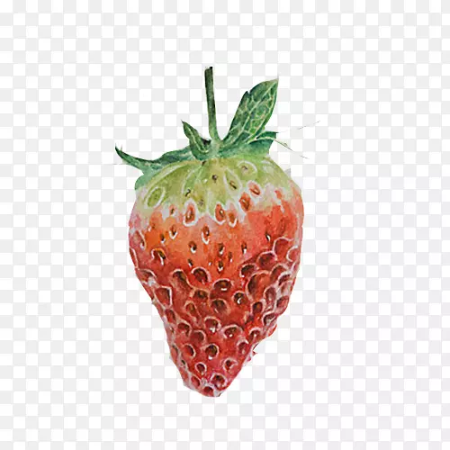 粉刷红色阿莫罗多配件水果-草莓手绘材料图片