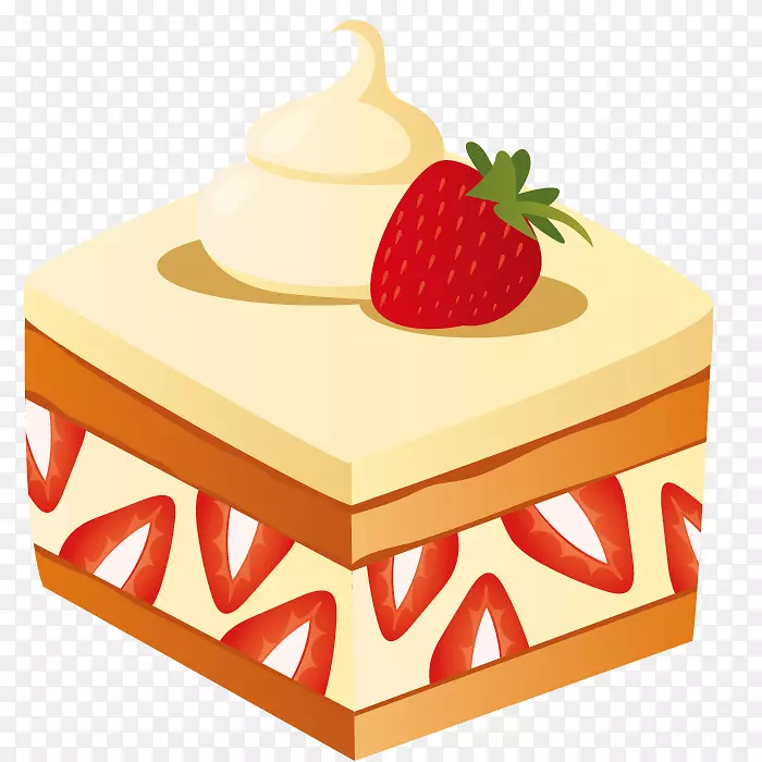 奶油月饼糕点黄油食品草莓奶油甜点食品