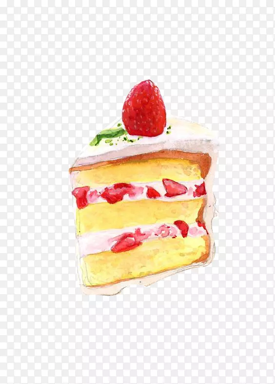 草莓奶油蛋糕纸杯蛋糕食品图解-下午茶草莓蛋糕