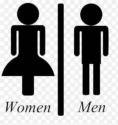 商标下载厕所-男女签名