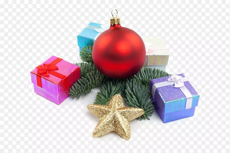 圣诞装饰品-球和礼物