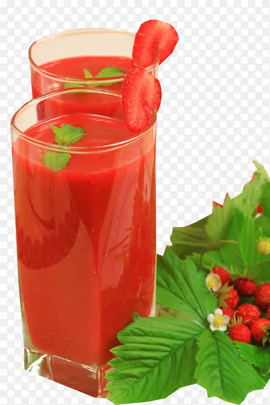果汁奶昔保健饮料新鲜草莓汁