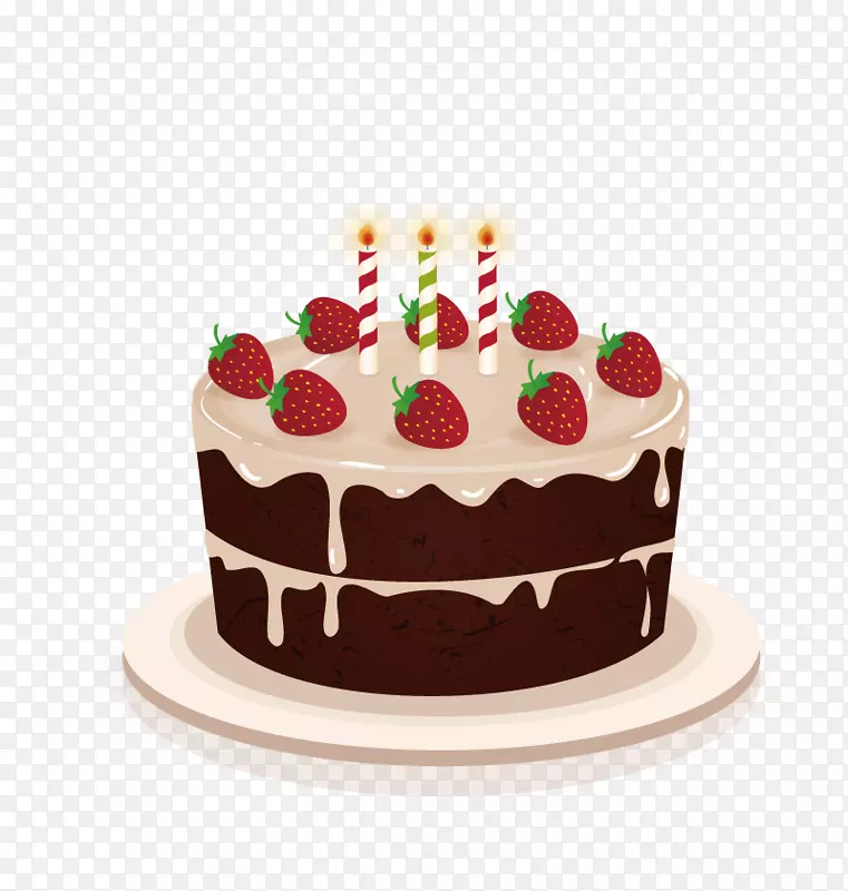 生日蛋糕和纸杯蛋糕结婚蛋糕巧克力蛋糕草莓蛋糕