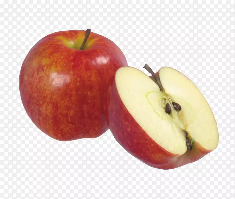 苹果剪贴画-半个苹果