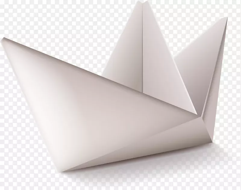 三角手绘纸船