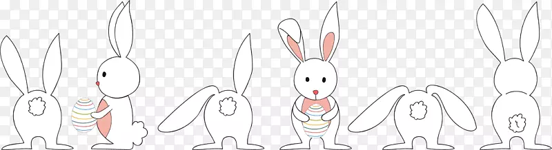 兔标志-卡通兔卵转移