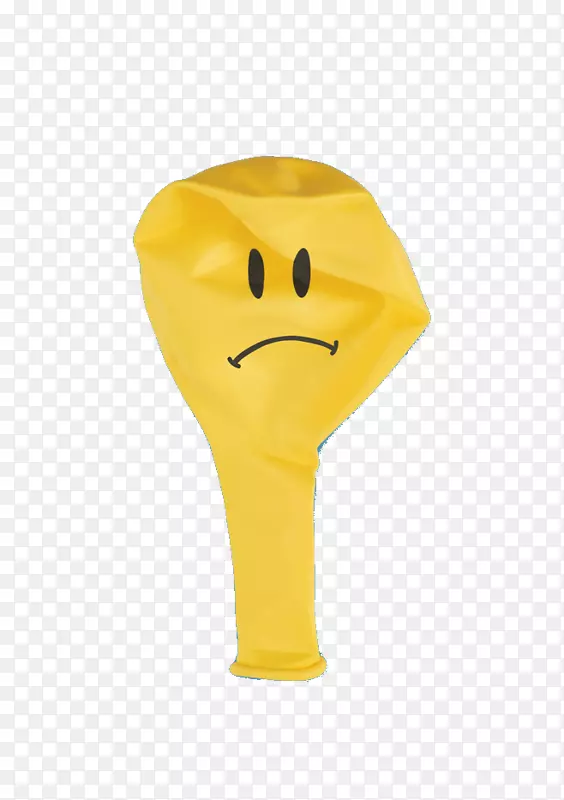 笑脸黄色动物字体-非充气气球