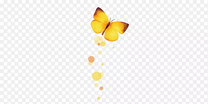 黄色图案-蝴蝶