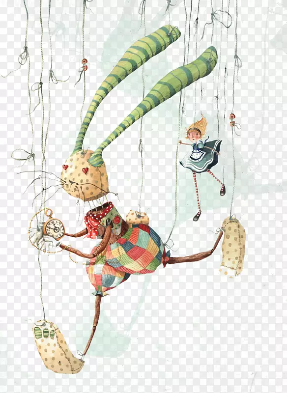仙境中的奇遇博洛尼亚儿童书展插画儿童文学插画卡通兔