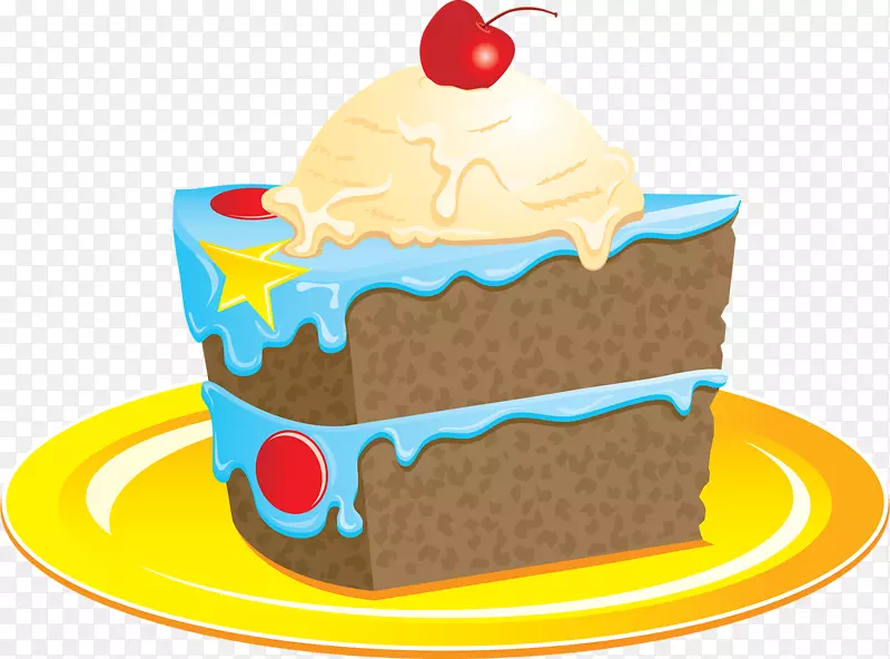 生日蛋糕巧克力蛋糕糖霜层蛋糕剪贴画蛋糕