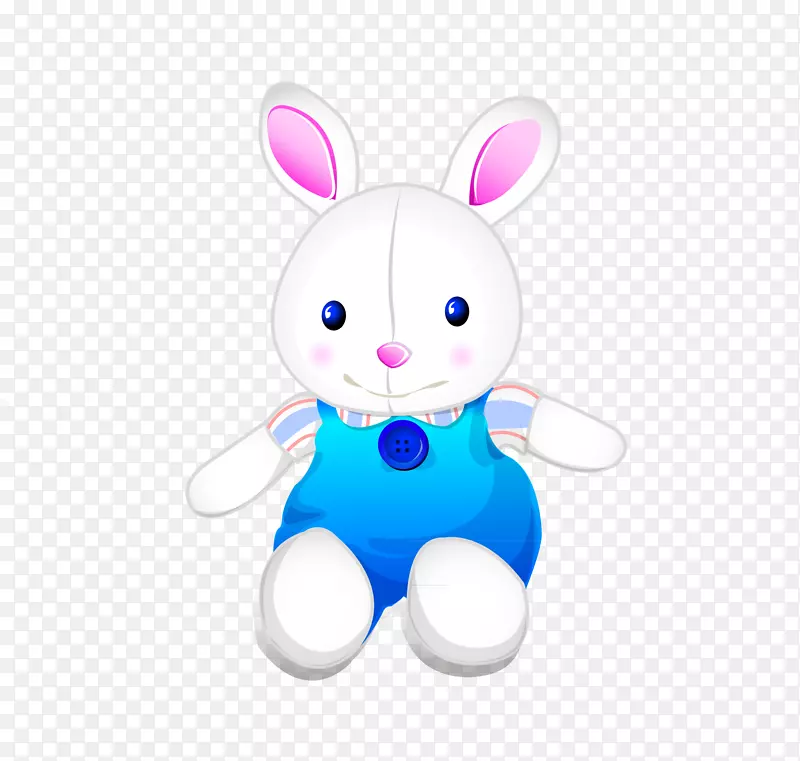 玩具兔剪贴画-画兔